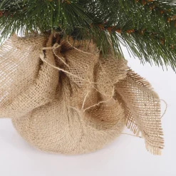 Triumph Tree Forest Frosted Kunstkerstboom In Jute - H60 X O46 Cm - Groen Clearance