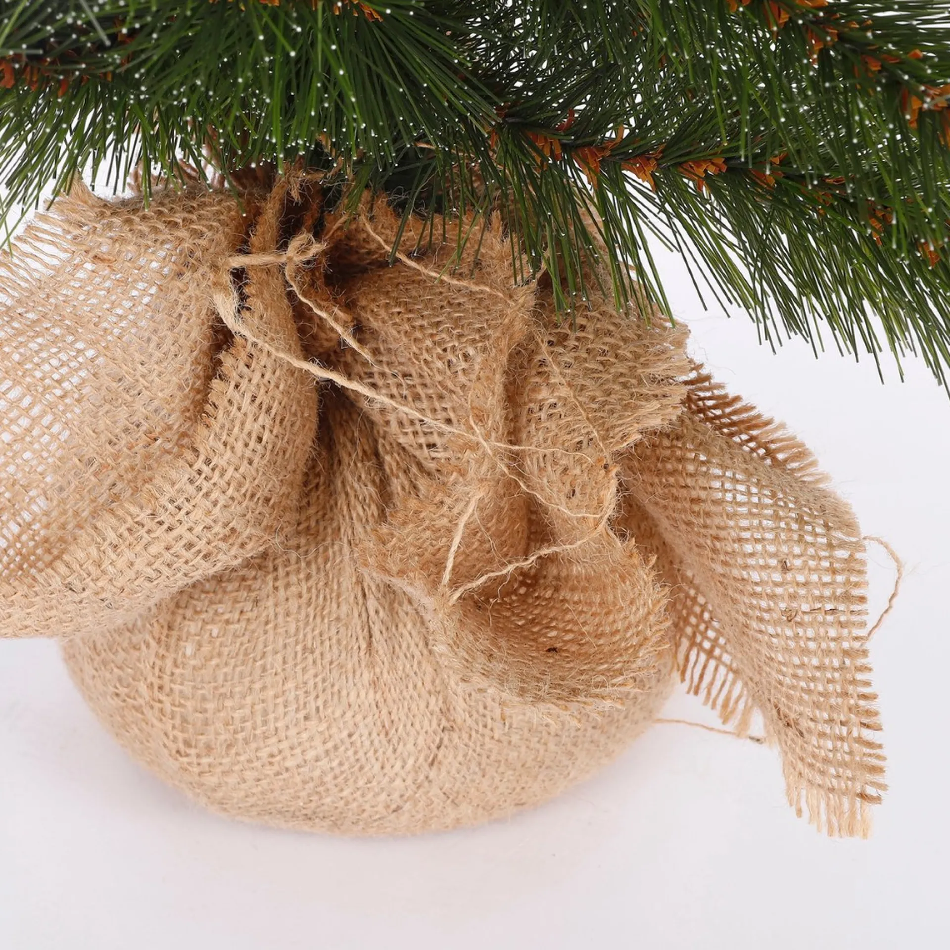 Triumph Tree Forest Frosted Kunstkerstboom In Jute - H60 X O46 Cm - Groen Clearance
