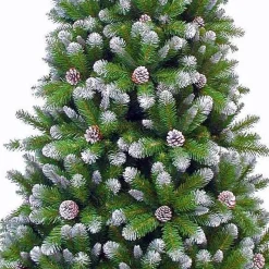 Triumph Tree Kunstkerstboom Empress Spruce Met Dennenappels Maat In Cm: 120 X 76 Besneeuwd - Besneeuwd New