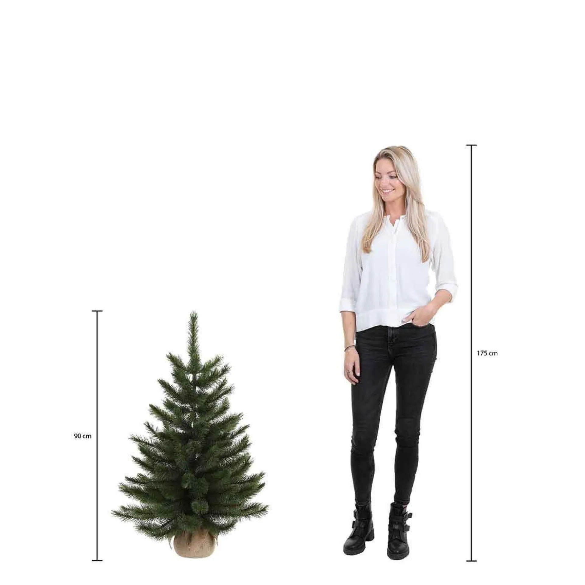 Triumph Tree Kunstkerstboom Met Jute Alpine Maat In Cm: 90 X 66 Groen - Groen Flash Sale
