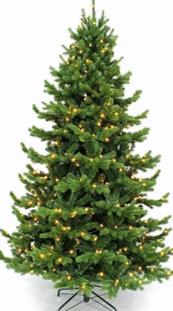 Triumph Tree Sherwood Deluxe Kunstkerstboom Met Led Verlichting - H120 X O94 Cm - Groen Discount