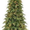Triumph Tree Sherwood Kunstkerstboom Slim Met Led Verlichting - H185 X O107 Cm - Groen Clearance