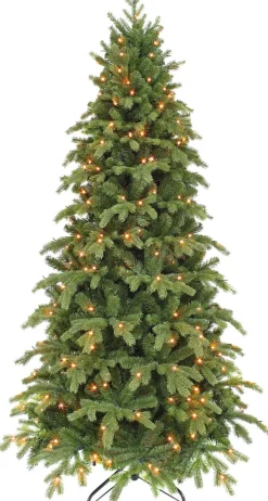 Triumph Tree Sherwood Kunstkerstboom Slim Met Led Verlichting - H185 X O107 Cm - Groen Clearance
