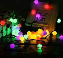 iso trade Tuinverlichting - Lichtslinger - Op Zonne- Energie - 6.70M - Multi Kleur - O2Cm - 50 Solar Color Led - Met 8 Standen - Ip65 Discount