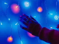 Twinkly Icicle Lichtgordijn - Binnen/Buiten - Rgbw - 190 Led-Lichtketting - Decoratie - App-Gestuurde - Zwart Fashion