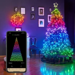Twinkly Strings- Lichtsnoer - 20 Meter - Led Verlichting - 250Led Rgb - Dimbaar - Binnen & Buiten - Verbind Met Bluetooth Of Wifi - Werkt Met Homekit, Homey, Alexa, Google Home En Razer Chroma Online