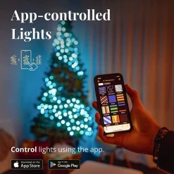 Twinkly Strings- Lichtsnoer - 20 Meter - Led Verlichting - Gekleurd & Warm Licht - Dimbaar - Binnen & Buiten - Verbind Met Bluetooth Of Wifi - Werkt Met Homekit, Homey, Alexa, Google Home En Razer Chroma Hot