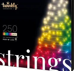 Twinkly Strings- Lichtsnoer - 20 Meter - Led Verlichting - Gekleurd & Warm Licht - Dimbaar - Binnen & Buiten - Verbind Met Bluetooth Of Wifi - Werkt Met Homekit, Homey, Alexa, Google Home En Razer Chroma Hot