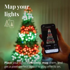 Twinkly Strings- Lichtsnoer - 20 Meter - Led Verlichting - Gekleurd & Warm Licht - Dimbaar - Binnen & Buiten - Verbind Met Bluetooth Of Wifi - Werkt Met Homekit, Homey, Alexa, Google Home En Razer Chroma Hot