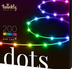 Twinkly Twd200Stp-Teu Party-Lichtketting Binnen/Buiten Energielabel: G (A - G) Werkt Op Het Lichtnet Aantal Lampen 200 Led Rgb Verlichte Lengte: 10 M Fashion