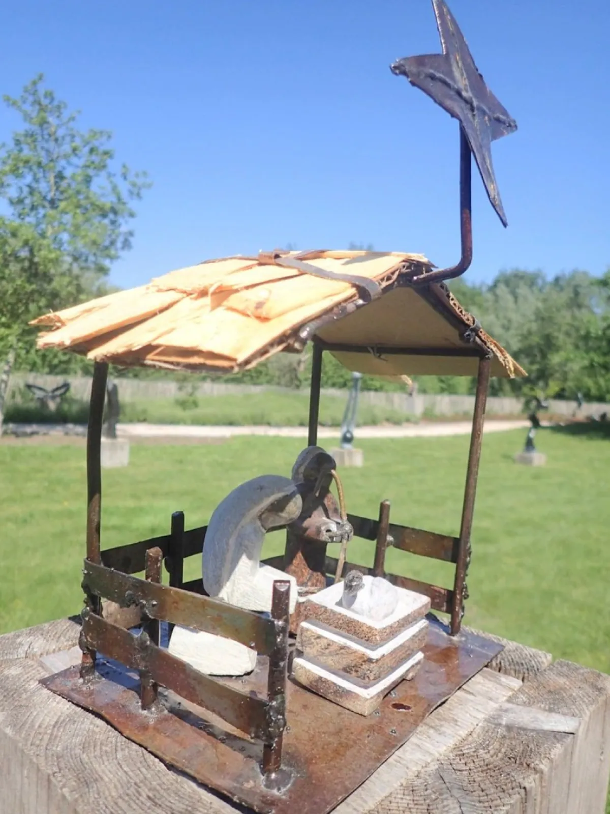 Wereldbeeld Kerststallen>Unieke Set Van 3 Kerstbeelden