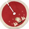 Unique Living - Jolly Christmas Treeskirt Rood - Santa Diameter 90 - Kerstboomkleed Fashion