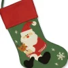 Unique Living Kerstsokken> | Jolly Christmas Stocking Groen Santa