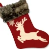 Unique Living Kerstsokken> | Rudolph Sock Red