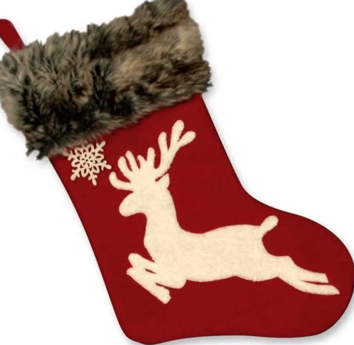Unique Living Kerstsokken> | Rudolph Sock Red