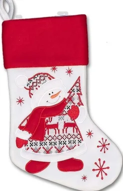 Unique Living Kerstsokken> | Sock Winterland Snowman