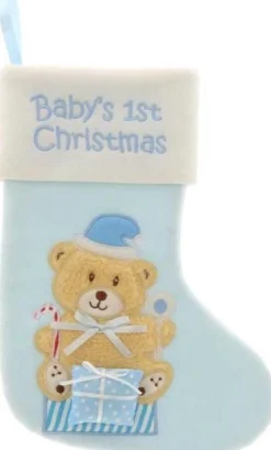 Unique Living Kerstsokken> | Stocking Baby Blue