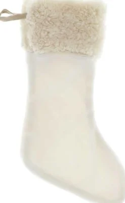 Unique Living Kerstsokken> | Stocking Coby 47X43X32Cm Ivory