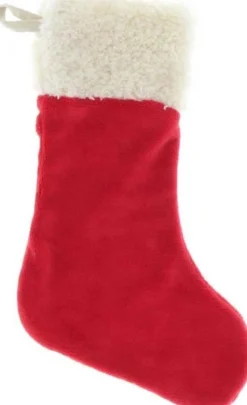 Unique Living Kerstsokken> | Stocking Coby 47X43X32Cm Red