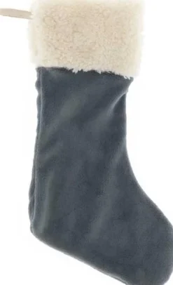 Unique Living Kerstsokken> | Stocking Coby 47X43X32Cm Dark Grey