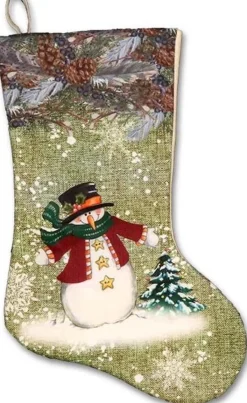 Unique Living Kerstsokken> | Stocking Santa