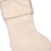 Unique Living Kerstsokken> | White Christmas Sock White