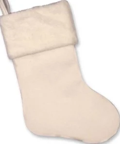 Unique Living Kerstsokken> | White Christmas Sock White