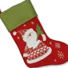 Unique Living Kerstsokken> | Xmas Forever Sock Santa