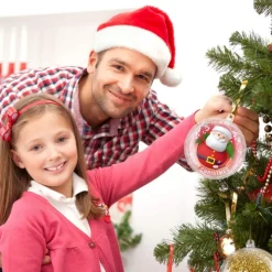 uten Kerstboomversieringen></noscript> Kerstballen Plastic Set - Kerstboomversiering - 20 Stuks - Voor Halloween, Kerst, Verjaardag, Feesten, Bruiloft, Home Garden Versiering Ballen - 5Cm - Transparant