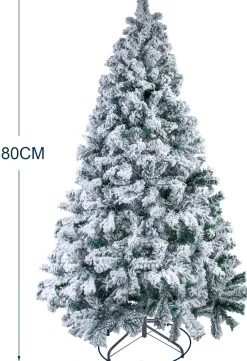 uten Luxe Uitvoering Kunstkerstboom Met Sneeuw - 180Cm Hoog - Incl 300 Led Verlichting - 700Takken / Outlet