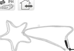 Nampook Vallende Sterren - Verlichte Ster - 144 Lampjes - 4M - Metalen Frame Clearance