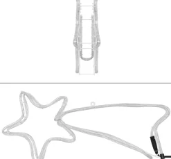 Nampook Vallende Sterren - Verlichte Ster - 144 Lampjes - 4M - Metalen Frame Clearance