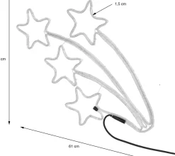 Nampook Vallende Sterren Lichtslang - 216 Lampjes - 6 Meter - 84 Cm Store