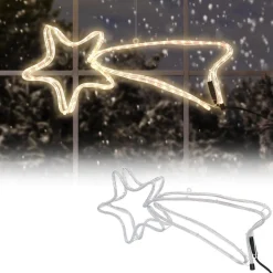 Nampook Vallende Sterren Set Van 2 - Slangverlichting Ster - 144 Lampjes - 4M - Metalen Frame Flash Sale