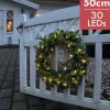 Star Trading Kerstkransen>Verlichte Kerstkrans "Calgary" 50Cm -Ook Geschikt Voor Buiten -Lichtkleur: Warm Wit -Met Stekker -Kerstdecoratie
