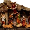 Feeric lights u0026 Christmas Kerststallen>Verlichte Kerststal Met Beelden - L17,8 X B8,5 X H31,5 Cm - Op Batterij