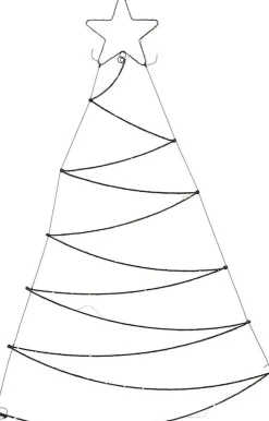 Nampook Verlichte Led Kerstboom - 125Led - 76X110Cm Clearance
