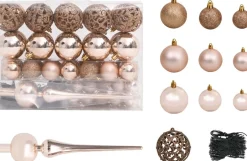 VidaLife Kerstboom Met Led's, Kerstballen En Sneeuw Smal 120 Cm Groen Cheap