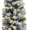 VidaLife Kerstboom Met Led's En Sneeuwvlokken Smal 210 Cm Pvc Groen Sale