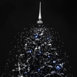 VidaLife Kerstboom Sneeuwend Met Paraplubasis 190 Cm Pvc Zwart Clearance