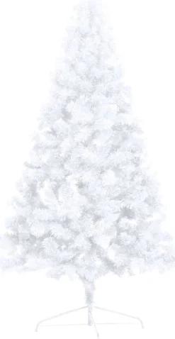 VidaLife Kunstkerstboom Half Met Led's En Kerstballen 180 Cm Wit Clearance