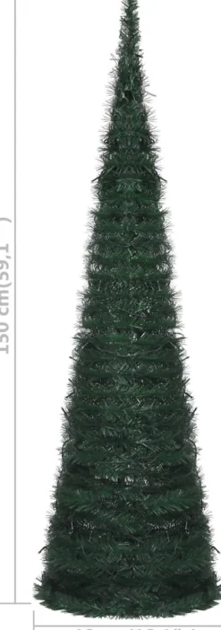 VidaLife Kunstkerstboom Met Led Pop-Up 150 Cm Groen Outlet