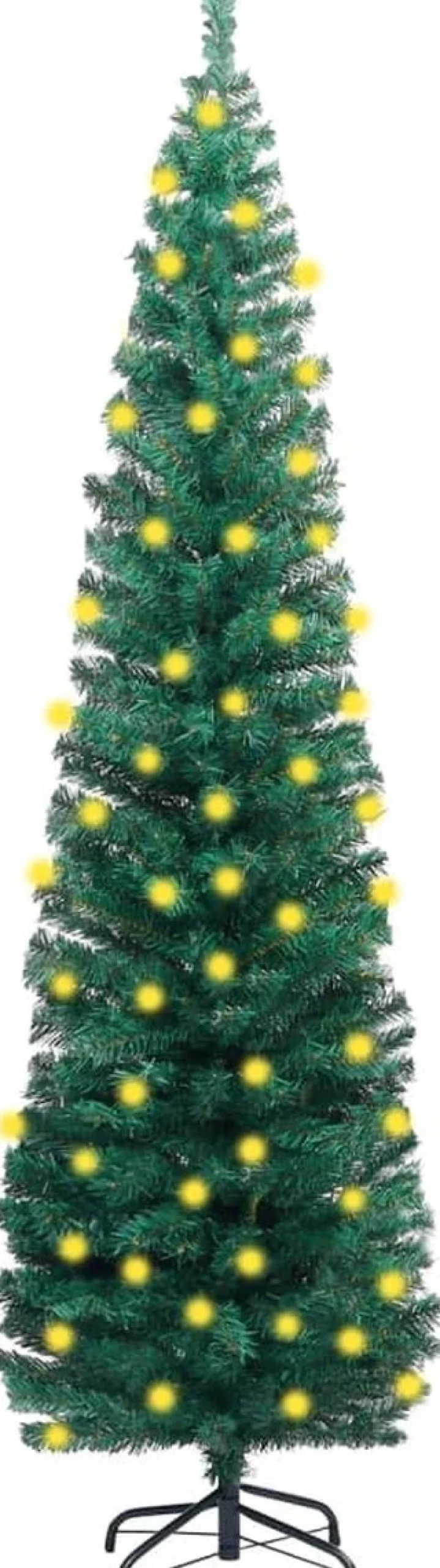 VidaLife Kunstkerstboom Met Led's En Standaard Smal 180 Cm Pvc Groen Hot