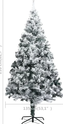 VidaLife Kunstkerstboom Met Sneeuw 210 Cm Pvc Groen Flash Sale