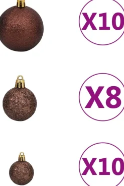 VidaLife Kunstkerstboom Met Led's En Kerstballen 210 Cm Pvc En Pe Groen Cheap