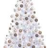 VidaLife Kunstkerstboom Met Led's En Kerstballen 910 Takken 210 Cm New