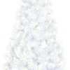 VidaLife Kunstkerstboom Met Led's En Standaard Half 180 Cm Pvc Wit Clearance