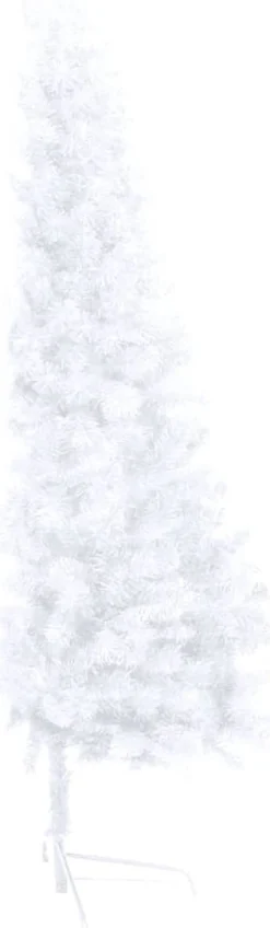 VidaLife Kunstkerstboom Met Led's En Standaard Half 180 Cm Pvc Wit Clearance