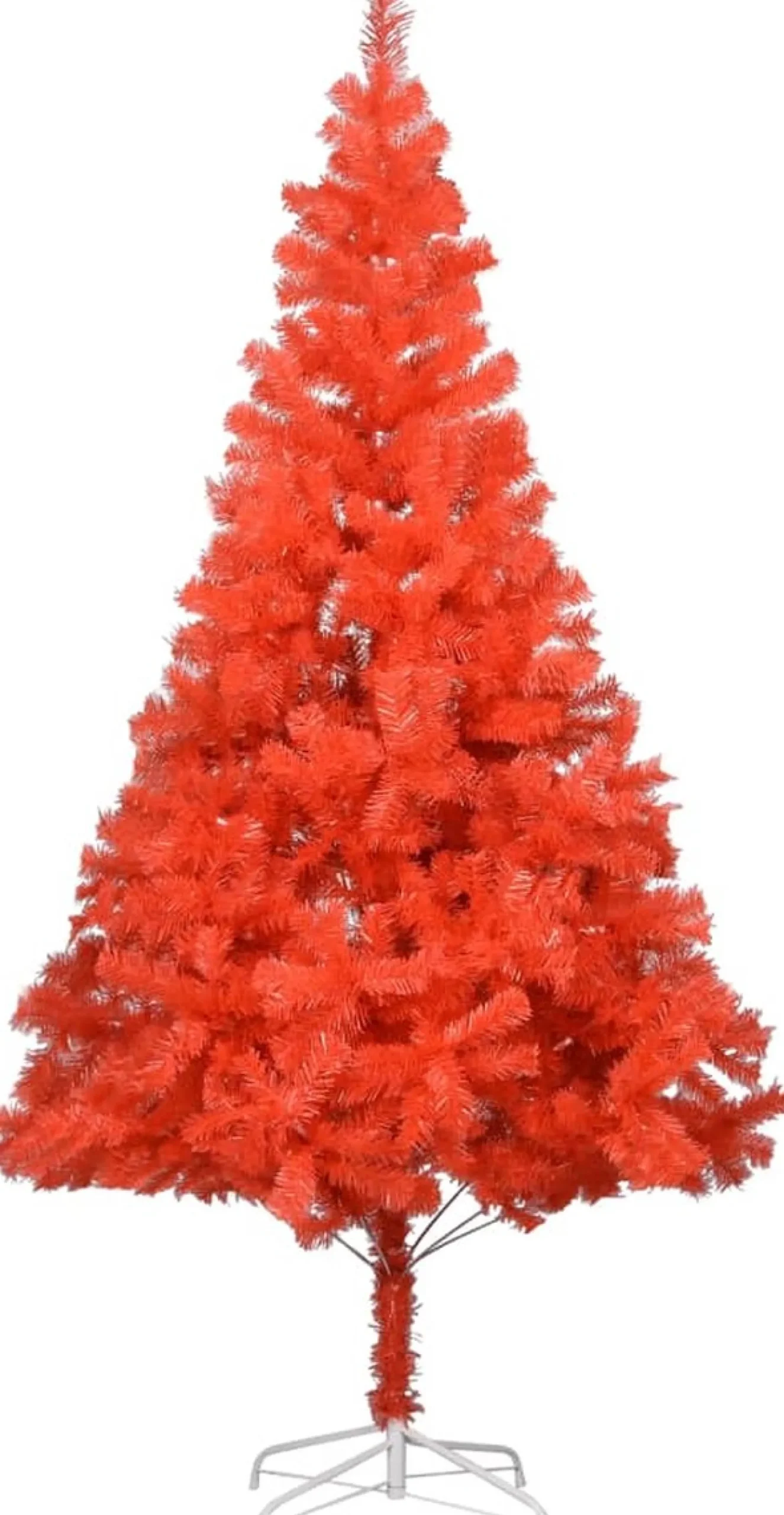 VidaLife Kunstkerstboom Met Led's En Standaard 210 Cm Pvc Rood Hot