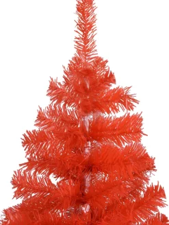 VidaLife Kunstkerstboom Met Led's En Standaard 210 Cm Pvc Rood Hot